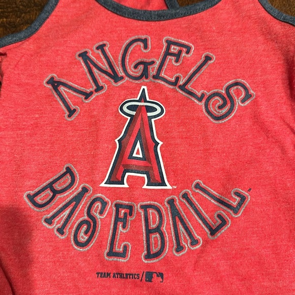 Angels Baseball Toddler Girl Racerback Tank Top 😇 ⚾️ - Picture 2 of 4